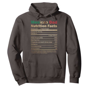 Mexican Dad Hoodie Regalo Para Papa Nutrition Facts TS10 Dark Chocolate Print Your Wear