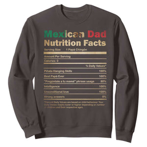 Mexican Dad Sweatshirt Regalo Para Papa Nutrition Facts TS10 Dark Chocolate Print Your Wear