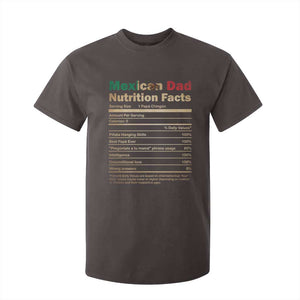 Mexican Dad T Shirt For Kid Regalo Para Papa Nutrition Facts TS10 Dark Chocolate Print Your Wear