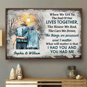 Personalized Family Gift Old Couple When We Get Poster NO.1 CTM Custom - Printyourwear