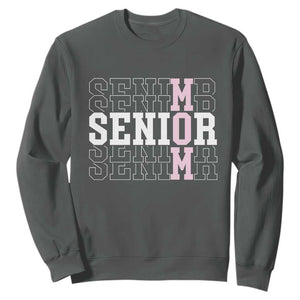 Mom Senior 2025 Sweatshirt Proud Mom Of A Class Of 2025 Graduate TS11 Dark Heather Print Your Wear