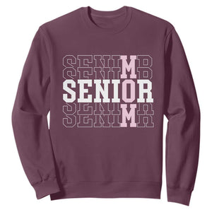 Mom Senior 2025 Sweatshirt Proud Mom Of A Class Of 2025 Graduate TS11 Maroon Print Your Wear
