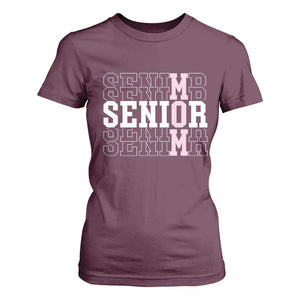 Mom Senior 2025 T Shirt For Women Proud Mom Of A Class Of 2025 Graduate TS11 Maroon Print Your Wear