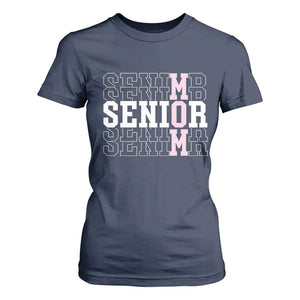 Mom Senior 2025 T Shirt For Women Proud Mom Of A Class Of 2025 Graduate TS11 Navy Print Your Wear