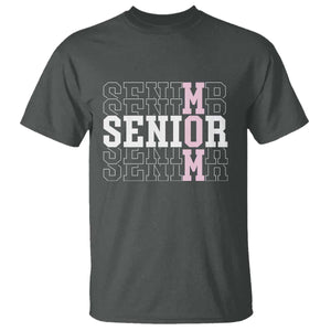 Mom Senior 2025 T Shirt Proud Mom Of A Class Of 2025 Graduate TS11 Dark Heather Print Your Wear