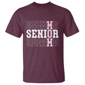 Mom Senior 2025 T Shirt Proud Mom Of A Class Of 2025 Graduate TS11 Maroon Print Your Wear
