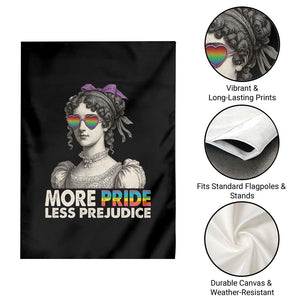 More Pride Less Prejudice Garden Flag LGBTQ Proud Ally Pride Month TS10 Print Your Wear