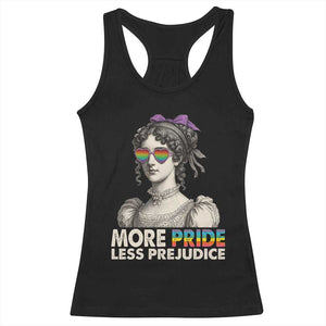 More Pride Less Prejudice Racerback Tank Top LGBTQ Proud Ally Pride Month TS10 Black Print Your Wear