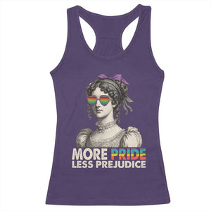 More Pride Less Prejudice Racerback Tank Top LGBTQ Proud Ally Pride Month TS10 Purple Print Your Wear