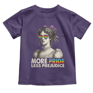 More Pride Less Prejudice Toddler T Shirt LGBTQ Proud Ally Pride Month TS10 Purple Print Your Wear