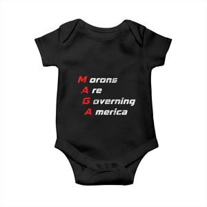 Morons Are Governing America Baby Onesie TS10 Black Print Your Wear