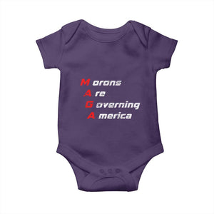 Morons Are Governing America Baby Onesie TS10 Purple Print Your Wear