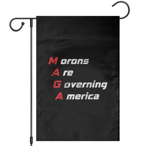 Morons Are Governing America Garden Flag TS10 Black Print Your Wear
