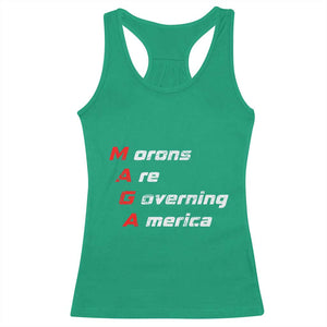 Morons Are Governing America Racerback Tank Top TS10 Irish Green Print Your Wear