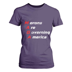 Morons Are Governing America T Shirt For Women TS10 Purple Print Your Wear