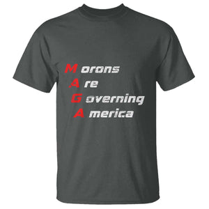 Morons Are Governing America T Shirt TS10 Dark Heather Print Your Wear