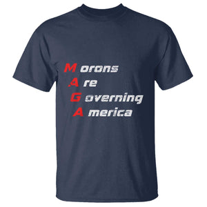 Morons Are Governing America T Shirt TS10 Navy Print Your Wear