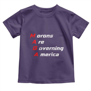 Morons Are Governing America Toddler T Shirt TS10 Purple Print Your Wear