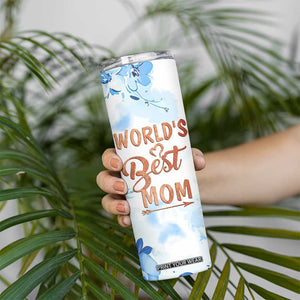 Mothers Gift Skinny Tumbler Funny World's Best Mom Gifts from Daughter Son TB10 Print Your Wear