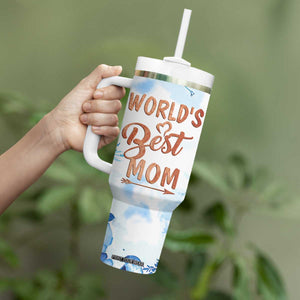 Mothers Gift Tumbler With Handle Funny World's Best Mom Gifts from Daughter Son TB10 Print Your Wear