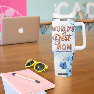 Mothers Gift Tumbler With Handle Funny World's Best Mom Gifts from Daughter Son TB10 Print Your Wear