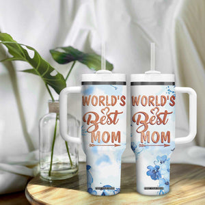 Mothers Gift Tumbler With Handle Funny World's Best Mom Gifts from Daughter Son TB10 Print Your Wear