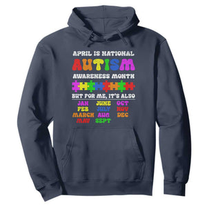 National Autism Awerness Month Hoodie Autistic Kids Gift TS10 Navy Print Your Wear