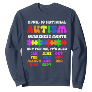 National Autism Awerness Month Sweatshirt Autistic Kids Gift TS10 Navy Print Your Wear