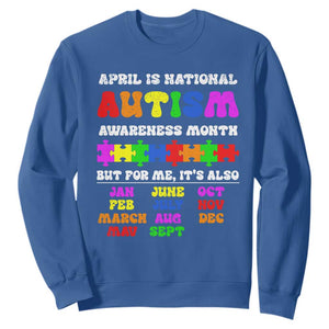 National Autism Awerness Month Sweatshirt Autistic Kids Gift TS10 Royal Blue Print Your Wear