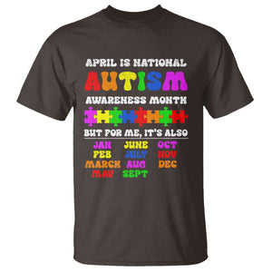 National Autism Awerness Month T Shirt Autistic Kids Gift TS10 Dark Chocolate Print Your Wear