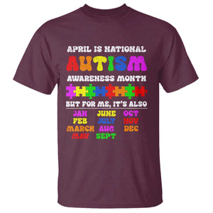 National Autism Awerness Month T Shirt Autistic Kids Gift TS10 Maroon Print Your Wear