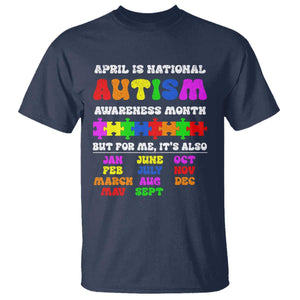 National Autism Awerness Month T Shirt Autistic Kids Gift TS10 Navy Print Your Wear