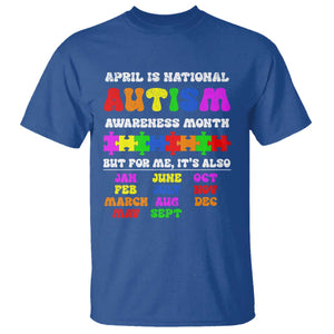 National Autism Awerness Month T Shirt Autistic Kids Gift TS10 Royal Blue Print Your Wear