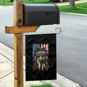 Native American Eagle Garden Flag Feathers US Flag 4th of July Patriotic TS02 Print Your Wear