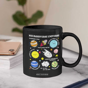Neurodiverse Universe Coffee Mug Autism Awareness ADHD ASD Neurodiversity TS02 Print Your Wear