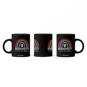 Neurodiversity Coffee Mug Autism Spectrum ASD ADHD Rainbow Boho TS02 Print Your Wear
