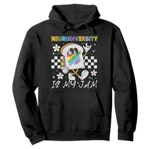 Neurodiversity Is My Jam Inclusion Autism Awareness Hoodie Special Education Teacher Para Gift TS10 Black Print Your Wear