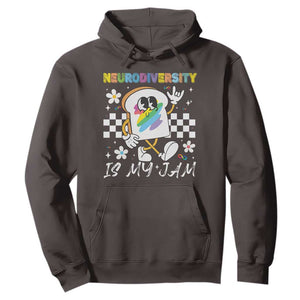Neurodiversity Is My Jam Inclusion Autism Awareness Hoodie Special Education Teacher Para Gift TS10 Dark Chocolate Print Your Wear