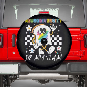 Neurodiversity Is My Jam Inclusion Autism Awareness Spare Tire Cover Special Education Teacher Para Gift TS10 Black Print Your Wear