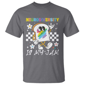 Neurodiversity Is My Jam Inclusion Autism Awareness T Shirt Special Education Teacher Para Gift TS10 Charcoal Print Your Wear