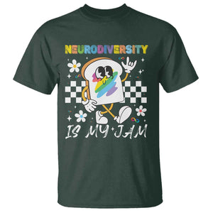 Neurodiversity Is My Jam Inclusion Autism Awareness T Shirt Special Education Teacher Para Gift TS10 Dark Forest Green Print Your Wear