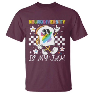 Neurodiversity Is My Jam Inclusion Autism Awareness T Shirt Special Education Teacher Para Gift TS10 Maroon Print Your Wear