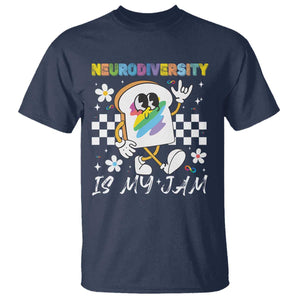 Neurodiversity Is My Jam Inclusion Autism Awareness T Shirt Special Education Teacher Para Gift TS10 Navy Print Your Wear