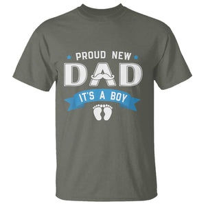 New Dad Its a Boy T Shirt Daddy Of Newborn Baby Boy Son First Father Day TS10 Military Green Print Your Wear