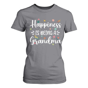 New Grandma T Shirt For Women Happiness is Being a Grandma Grandmother TS10 Charcoal Print Your Wear