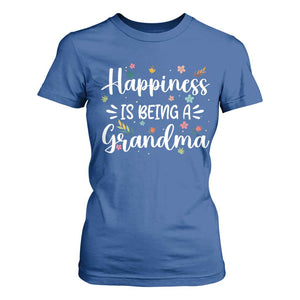 New Grandma T Shirt For Women Happiness is Being a Grandma Grandmother TS10 Royal Blue Print Your Wear