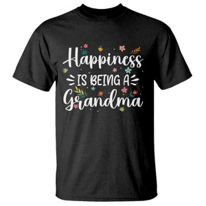 New Grandma T Shirt Happiness is Being a Grandma Grandmother TS10 Black Print Your Wear