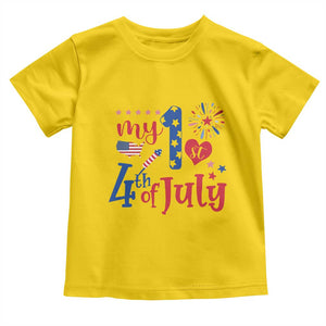 Newborn My First 4th of July Toddler T Shirt Baby Infant Neutral Outfits Stars Stripe TS10 Daisy Print Your Wear