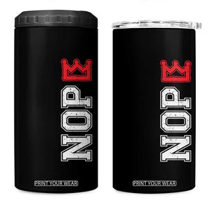 No Kings 4 in 1 Can Cooler Tumbler In America Protest TS10 One Size: 16 oz Black Print Your Wear