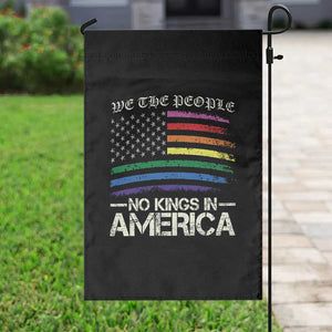 No Kings In America Garden Flag We The People USA LGBTQ Pride Flag TS10 Print Your Wear